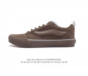 万斯 Vans Knu-Skool Vr3 Lx 面包鞋 坎普尔 茱利安系列低帮复古硫化休闲运动板鞋 肥胖版大logo 要说整个2023年最为热门的鞋型之一 面
