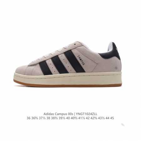 Adidas阿迪达斯.三叶草CAMPUS 00s 面包鞋复古休闲板鞋。千禧回潮！adidas Campus 00s 经典再现！面包化的campus鞋款在今年受到 - 点击图像关闭