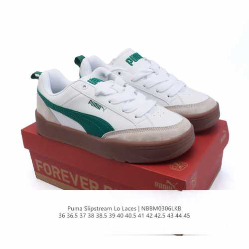 120 彪马(Puma)彪马跑步鞋 历久弥新的复古感，Puma Slipstream Laces 低帮耐磨新款 厚底增高皮面运动休闲板鞋。全新款 Slipstr