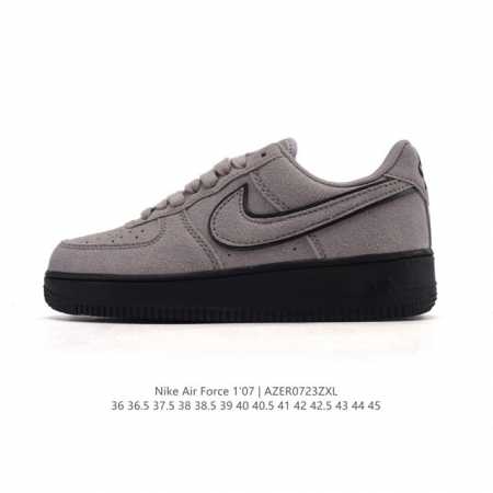 真标 耐克 Nike Air Force 1 '07 Low 空军一号含气垫 小白鞋 低帮百搭厚底增高休闲运动板鞋。柔软、弹性十足的缓震性能和出色的中底设计，横 - 点击图像关闭