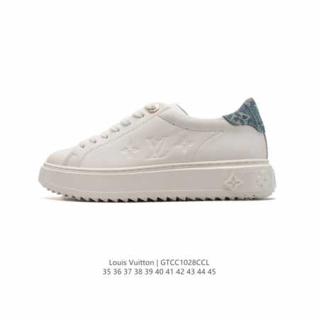 公司级 全新LV路易威登Louis vuitton Trainer Sneaker Low休闲运动文化百搭篮球板鞋 运动小白鞋厚底增高光滑牛皮平底鞋休闲鞋 时尚 - 点击图像关闭