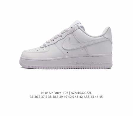 耐克 Nike Air Force 1 '07 Low 空军一号含气垫 低帮百搭厚底增高休闲运动板鞋。柔软、弹性十足的缓震性能和出色的中底设计，横跨复古与现代的 - 点击图像关闭