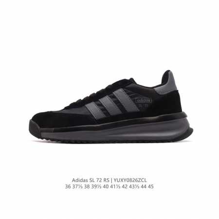 阿迪达斯adidas Sl 72 Shoes 经典复古薄底运动鞋 T头鞋 三叶草复古休闲跑步鞋休闲运动鞋 这款经典运动鞋携复古型格，来访你的活力日常 采用舒爽帆 - 点击图像关闭