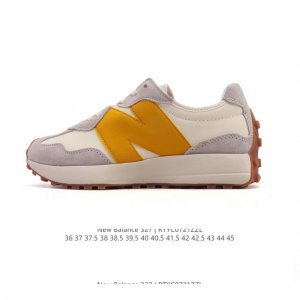 真标 Nb 新百伦 New Balance 327系列复古休闲运动慢跑鞋时尚男女运动鞋 以更纯粹的复古风格设计打造的全新造型 侧身还以解构设计，将 N 字标志以