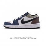 真标 耐克 乔丹Air Jordan 1 Low Aj1 乔1 乔丹1代Aj1 低帮复古文化休闲运动篮球鞋。从1985 年面世的元年款汲取设计灵感，采用简洁大方