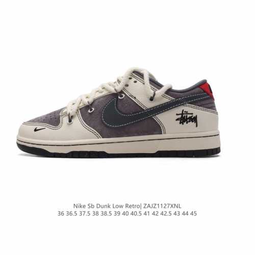 公司级 耐克 Nike Dunk Low Retro 运动鞋复古板鞋 解构绑带 双鞋带。作为 80 年代经典篮球鞋款，起初专为硬木球场打造，后来成为席卷街头的时