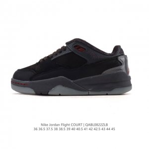 新品公司级 耐克 Nike 乔丹 Jordan Flight Court 时尚休闲 防滑耐磨 低帮运动鞋 复古篮球鞋 男女同款 Jordan 新鞋型 又来了！新
