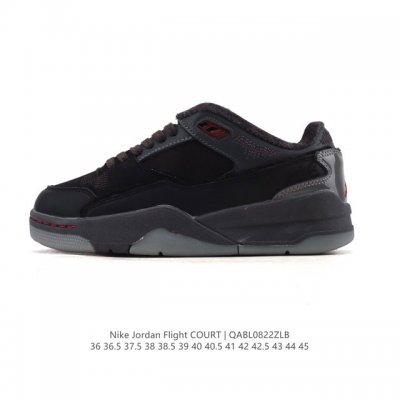 新品公司级 耐克 Nike 乔丹 Jordan Flight Court 时尚休闲 防滑耐磨 低帮运动鞋 复古篮球鞋 男女同款 Jordan 新鞋型 又来了！新