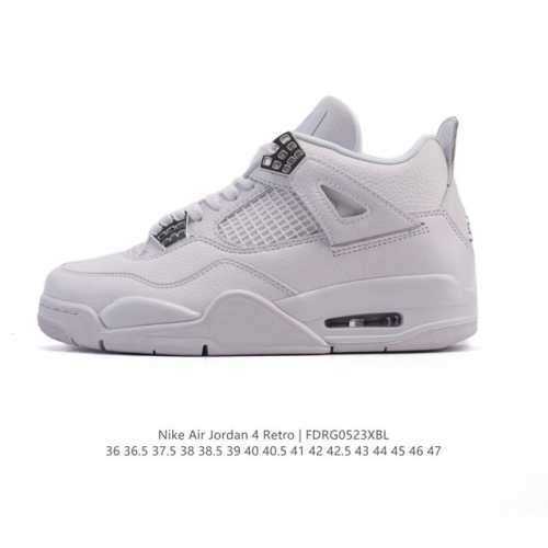 公司级 耐克 Nike Air Jordan 4 Retro Og迈克尔 乔丹Aj4代乔4 中帮复古 休闲运动文化篮球鞋 秉承轻量化的速度型篮球鞋设计思想完成设