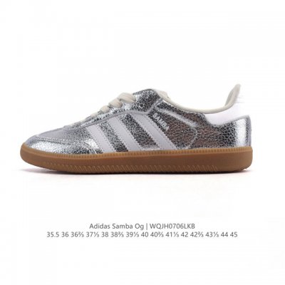 性价比版本 头层皮 阿迪达斯 德训鞋 Adidas Originals Samba Og Shoes 经典运动鞋小白鞋 T头鞋 男女士板鞋 彰显休闲摩登风情的时