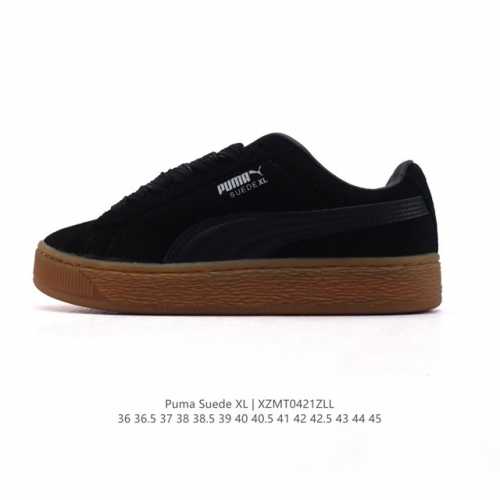 彪马 puma 休闲板鞋 Suede Xl系列经典翻毛皮厚底防滑耐磨舒适透气运动鞋 新年穿有型 时尚 穿搭 球鞋 穿搭 时尚 潮流 面包鞋 puma面包鞋，