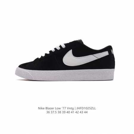 耐克 Nike Blazer Low '77 VNTG 男女子运动板鞋 重现低调风格和经典篮球外观，依托经典简约魅力和舒适性能，备受街头时尚赞誉。华美翻毛皮细节 - 点击图像关闭
