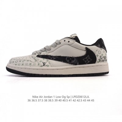 特价 真标 耐克 Nike Air Jordan 1 Low Og Sp Military Blue Aj1乔1倒勾 2025年新款 蛇年新款 路易威登联名 低