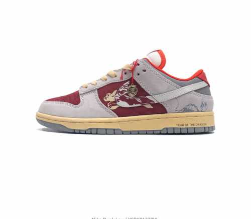 真标 耐克 Nike Dunk Low 运动鞋 2024年 龙年限定 复古滑板鞋 Sb系列经典运动鞋 采用天然皮革 经久耐穿 塑就如元年款 Dunk 般的复古质