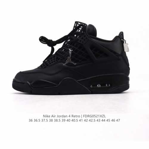 公司级 真标 耐克 Nike Air Jordan 4 Retro Og迈克尔 乔丹Aj4代乔4 中帮复古休闲运动文化篮球鞋 秉承轻量化的速度型篮球鞋设计思想完