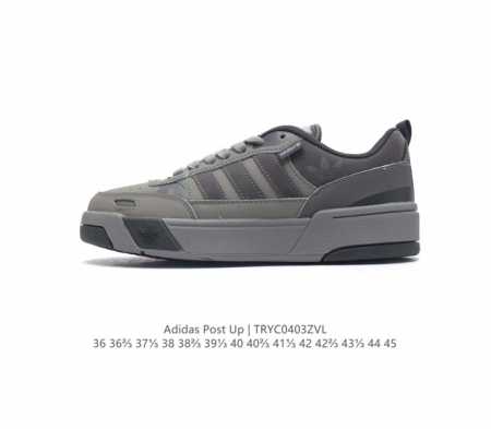 阿迪达斯 Adidas Originals Post Up 低帮阿迪达斯男女鞋 三叶草运动板鞋 这款adidas经典款 延续篮球场基因 同时融入摩登气质 含锯齿 - 点击图像关闭