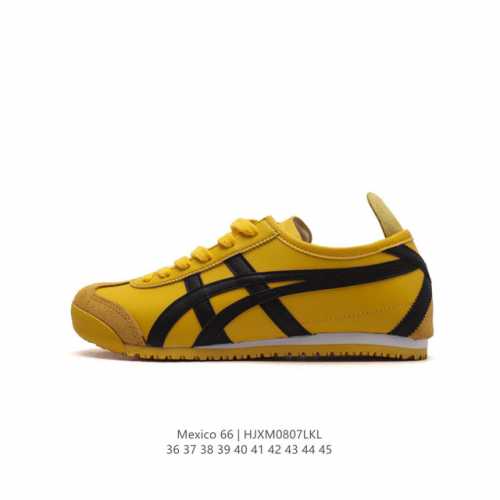 asics 亚瑟士 男女鞋真标半码制 日产经典老牌-鬼塚虎 Onitsuka Tiger Mexico 66经典墨西哥系列复古经典百搭板鞋休闲运动鞋慢跑鞋。采用