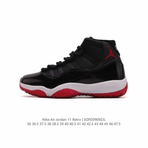 公司级 耐克乔丹11代 Nike Air Jordan 11 Retro 复刻男士运动鞋 Aj11代经典设计，深受球员与球迷喜爱。Jordan 乔丹 采用漆皮牛