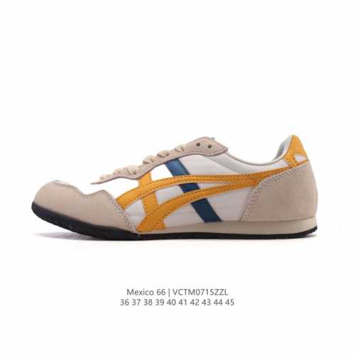 真标 Asics 亚瑟士 男女鞋 配足弓鞋垫 日产经典老牌-鬼塚虎 Onitsuka Tiger Mexico 66经典墨西哥系列复古经典百搭板鞋休闲运动鞋慢跑