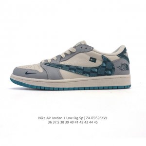 公司级 真标 耐克 Nike Air Jordan 1 Low Og Sp Military Blue Aj1乔1倒勾 2025年新款 蛇年新款 低帮篮球鞋 A
