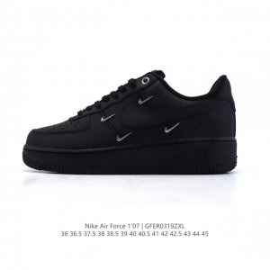 160 耐克 Nike Air Force 1 '07 Low 空军一号含气垫 小白鞋 低帮百搭厚底增高休闲运动板鞋。柔软、弹性十足的缓震性能和出色的中底设计，
