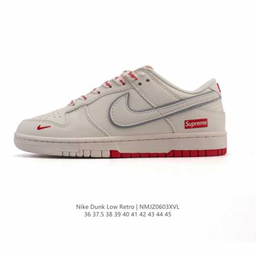 公司级 耐克 Nike Dunk Low Retro 运动鞋 经典复古板鞋。作为 80 年代经典篮球鞋款，起初专为硬木球场打造，后来成为席卷街头的时尚标杆，现以