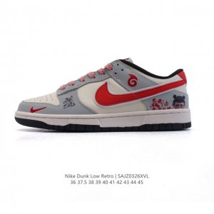 310 【公司级】耐克 Nike Dunk Low Retro 运动鞋复古板鞋2025年新款 哪吒之魔童降世，作为 80 年代经典篮球鞋款，起初专为硬木球场打造