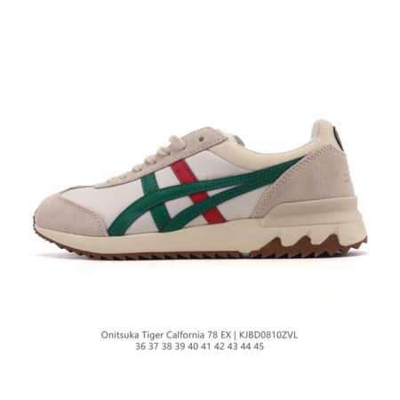 Onitsuka Tiger 鬼塚虎 经典款California 78 Ex 男女士复古慢跑鞋运动休闲鞋厚底复古减震慢跑鞋，Onitsuka Tiger Cal - 点击图像关闭