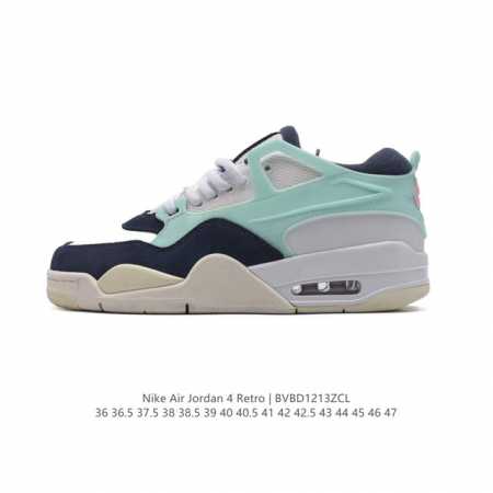 耐克 新款 Nike Air Jordan 4 Retro Og 低帮 迈克尔 乔丹aj4代乔4 复古休闲运动文化篮球鞋。秉承轻量化的速度型篮球鞋设计思想完成设 - 点击图像关闭