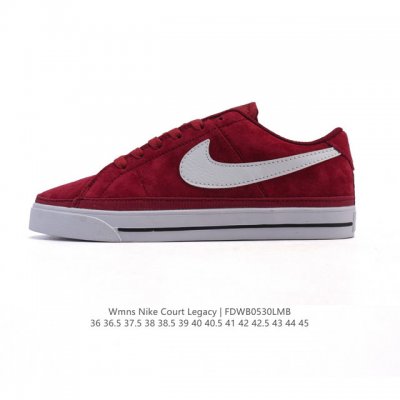 特价 耐克Nike Court Legacy 运动鞋融合经典复古款式与时尚街头风格设计，向网球文化的辉煌历史致敬。 皮革鞋面经久耐穿，易于清洁；精致缝线设计，营