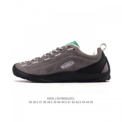 美国人气户外品牌-科恩Keen Jasper Rocks Sp贾斯珀都市系列复古低帮系带户外风露营徒步登山运动训练鞋 。原楦型开发纸版，采用固色翻毛皮鞋面材质，