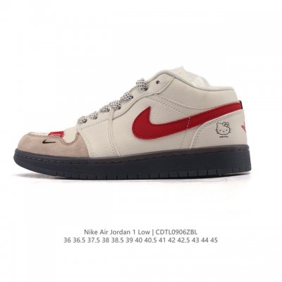 耐克 乔丹Air Jordan 1 Low Aj1 乔1 乔丹1代Aj1 低帮复古文化休闲运动篮球鞋。该鞋款从 1985 年元年款汲取设计灵感，焕新演绎简约经典