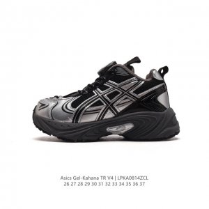 童鞋 Asics Gel-Kahana Tr V4 亚瑟士户外运动鞋 儿童户外运动鞋 脚感非常好透气 户外登山鞋，这双鞋极具户外运动风格设计，大底与中底采用了a