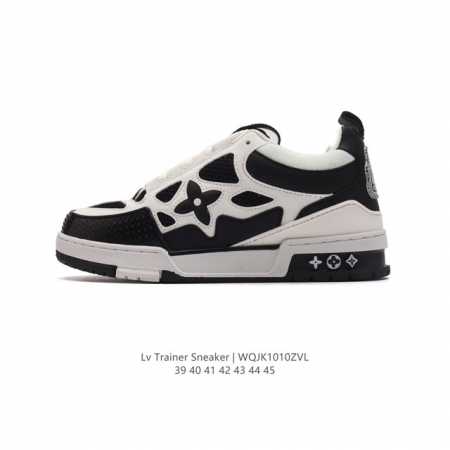 公司级 路易威登 Louis Vuitton Lv路易威登板鞋 时尚运动鞋 潮厚底增高鞋 。舒适防滑底和百搭性霸屏整个时尚娱乐圈，细节调整完美主义！鞋面采用柔软 - 点击图像关闭