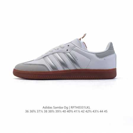 阿迪达斯 德训鞋 Adidas Originals Samba Og Shoes 经典运动鞋小白鞋 T头鞋 男女士板鞋 彰显休闲摩登风情的时尚经典鞋。它诞生于5 - 点击图像关闭