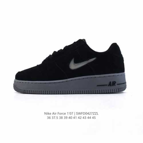 耐克 Nike Air Force 1 '07 Low 2025新年新款 空军一号含气垫 小白鞋 低帮百搭厚底增高休闲运动板鞋。柔软、弹性十足的缓震性能和出色的