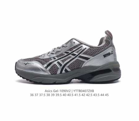 Asics亚瑟士gel-1090 V2男女复古休闲运动跑鞋耐磨防滑时尚运动跑步鞋。该鞋款相较于gel-1090鞋款，主要是改变了材质方面的构成，皮革+网眼织物的 - 点击图像关闭