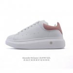 alexandermcqueen 亚历山大 麦昆Mcq 运动小白鞋 厚底增高闪尾光滑牛皮平底鞋休闲鞋 时尚男女板鞋潮运动鞋 ，火爆到大街小巷无人不知，无人不晓的