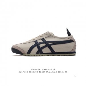 真标 Asics 亚瑟士 男女鞋真标半码制 日产经典老牌-鬼塚虎 Onitsuka Tiger Mexico 66经典墨西哥系列复古经典百搭板鞋休闲运动鞋慢跑鞋