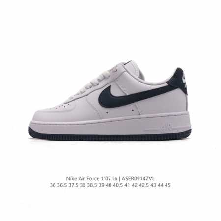 耐克 Nike Air Force 1 '07 Low 空军一号含气垫 低帮百搭厚底增高休闲运动板鞋 小白鞋 。柔软、弹性十足的缓震性能和出色的中底设计，横跨复 - 点击图像关闭