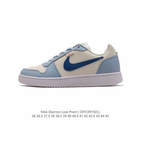 耐克nike Ebernon Low男女子简版空军复古休闲板鞋运动休闲鞋。采用合成革鞋面，方便清洗，搭配侧面与后跟处的品牌标识，低鞋口设计，赋予脚踝灵活感受，选 - 点击图像关闭