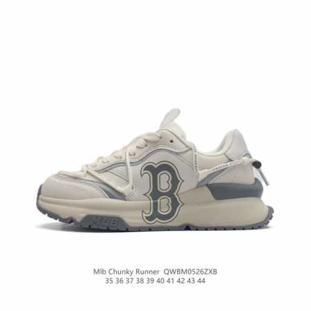 全新2023新款，Ny美国榄球洋基队new York Yankees X Mlb Chunky Runner Liner 莱纳系列低帮厚底老爹风透气舒适皮面休闲 - 点击图像关闭