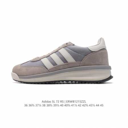 阿迪达斯adidas Sl 72 Shoes 经典复古薄底运动鞋 T头鞋 三叶草复古休闲跑步鞋休闲运动鞋 这款经典运动鞋携复古型格，来访你的活力日常 采用舒爽帆 - 点击图像关闭