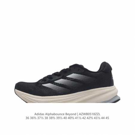阿迪达斯 Adidas 男女运动鞋 老爹鞋alphabounce Beyond运动鞋缓震透气轻质休闲跑步鞋 高弹马牌鲨鱼鳃纹大底运动鞋，这款跑步鞋,旨在为混合式 - 点击图像关闭