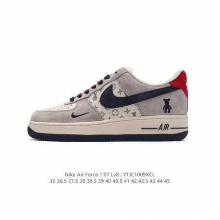 公司级 Af1耐克 Nike Air Force 1 ‘07 Low 空军一号 小白鞋 厚底增高百搭运动板鞋 路易威登 联名 原楦头原纸板 打造纯正空军版型，专 - 点击图像关闭