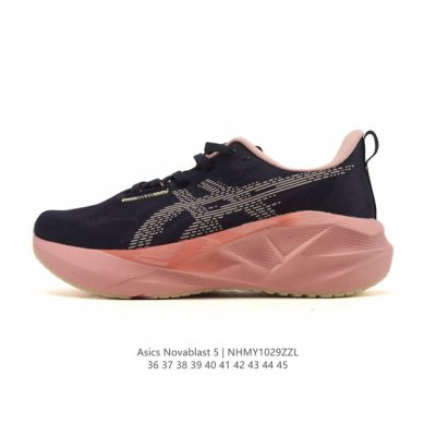 Asics Novablast 5轻量跑鞋 低帮轻量透气缓震休闲运动跑步鞋 Novablast 5 鞋款秉承 Asics 设计理念 尊重日本的“改善”、持续改进