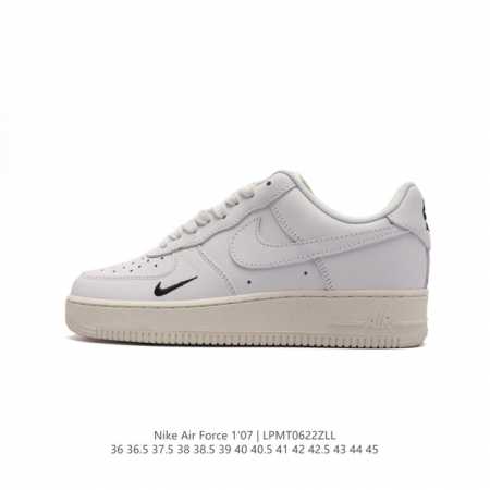 耐克 Nike Air Force 1 '07 Low 空军一号含气垫 低帮百搭厚底增高休闲运动板鞋。柔软、弹性十足的缓震性能和出色的中底设计，横跨复古与现代的 - 点击图像关闭