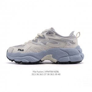 公司级 斐乐 女款老爹鞋 Fila Fusion 厚底增高百搭运动鞋 意大利百年经典运动品牌，网红单品 小红书推荐爆款 Fila斐乐新款小白鞋斐乐潮牌文化街头风