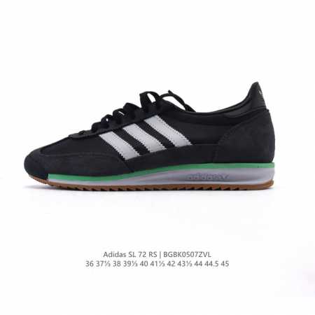 阿迪达斯Adidas Sl 72 Shoes 经典复古薄底运动鞋 T头鞋 三叶草复古休闲跑步鞋休闲运动鞋 这款经典运动鞋携复古型格，来访你的活力日常 采用舒爽帆 - 点击图像关闭