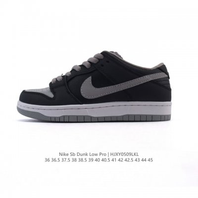耐克 Nike Sb Dunk Low Pro 男女同款运动鞋复古板鞋。采用柔软皮革鞋面，经久耐穿，塑就如元年款 Dunk 般的复古质感。鞋头透气孔，搭配鞋口和